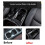for  Navara NP300 2016-2019 Car Front Water Cup Holder Protector Frame & Car Headlight  Button Cover 4
