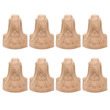 8PCS 10x6cm European Style Solid Wood Carved Furniture Foot Legs TV Cabinet Feets
