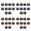 40x Guitar AMP Amplifier Knobs Push- Black+Gold Cap for  Amplifier 1