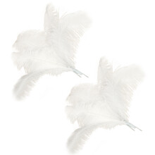 20 pcs Natural Ostrich Feathers Wedding Party Decoration White 45-50cm