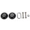 4Set 45X19mm Luggage Suitcase / Inline Outdoor Skate Replacement Wheels Black 4