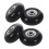 4Set 45X19mm Luggage Suitcase / Inline Outdoor Skate Replacement Wheels Black 1
