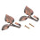 6 x Iron Leaf Shaped Curtain Tie Backs Holders Wall Hooks Home Decor, Red Bronze 2