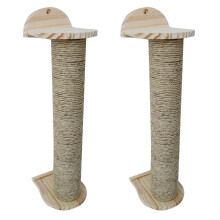 2X Montado En la Pared Tablero del Rasguño del Gato Juguete de Sisal Marcos para Escalar Rascarse Gatos del Árbol de Protección Grind Garras Gato