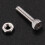 100Set M2X10mm Toma Hexagonal Cabeza Tapa Moleteada TORNILLOS Pernos Tuerca 7