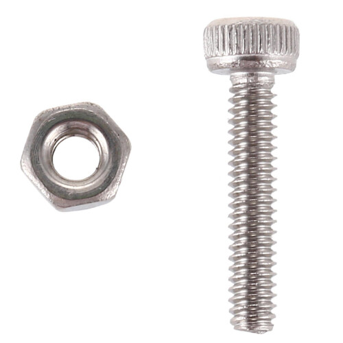 100Set M2X10mm Hex Socket  Knurled Cap Screws Bolts Nut 1