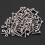 100Set M2X10mm Hex Socket  Knurled Cap Screws Bolts Nut 8