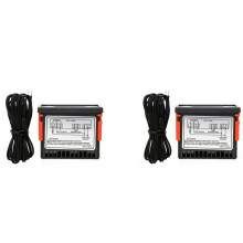 2X STC-100A Controlador de Temperatura Cool Heat Refrigerador Termostato Regulador Termorregulador Sensor Termopar, AC 220V