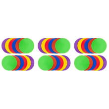 36Pcs Colored Spot Non-Slip Agility Markers Flat Cones Dots for Football Basketball Training Dance Practice