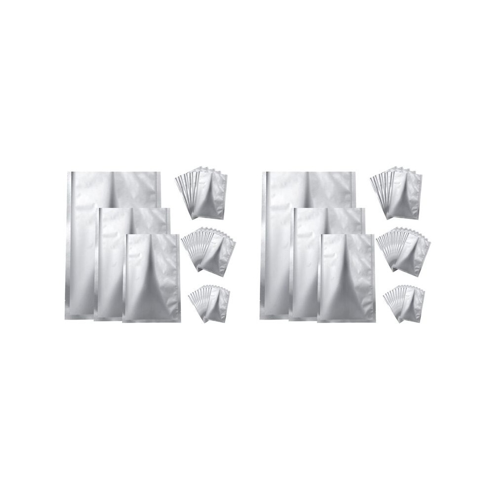50 Pieces 3 Sizes Mylar Aluminum Foil Bags,Foil Flat Heat Sealing Bags Storage Bags Pouch For Food Coffee Tea Beans 4711352139602