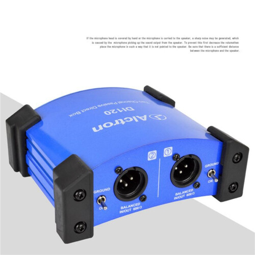 2X Alctron DI120 Two-Way Passive DI Box Impedance Converter DI BOX Stage Effect Device 1
