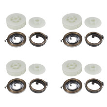 4X Electric Chainsaw Easy Pulley with 2 Springs Fit Chainsaw for 4500 5200 5800 45Cc 52Cc 58Cc Spare Parts