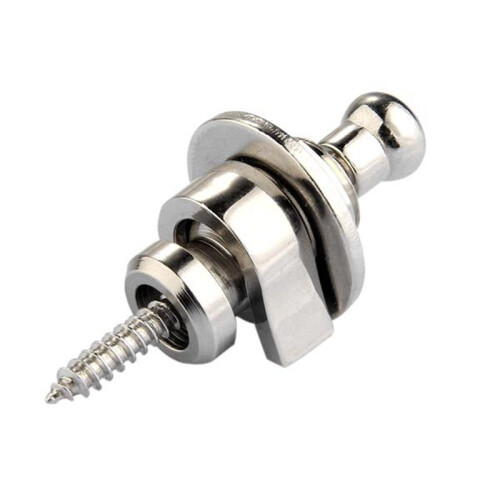 Premium Guitar Strap Locks and Buttons Security Quick Release Straplocks Strap Retainer System Nickel (Pack of 4) 2