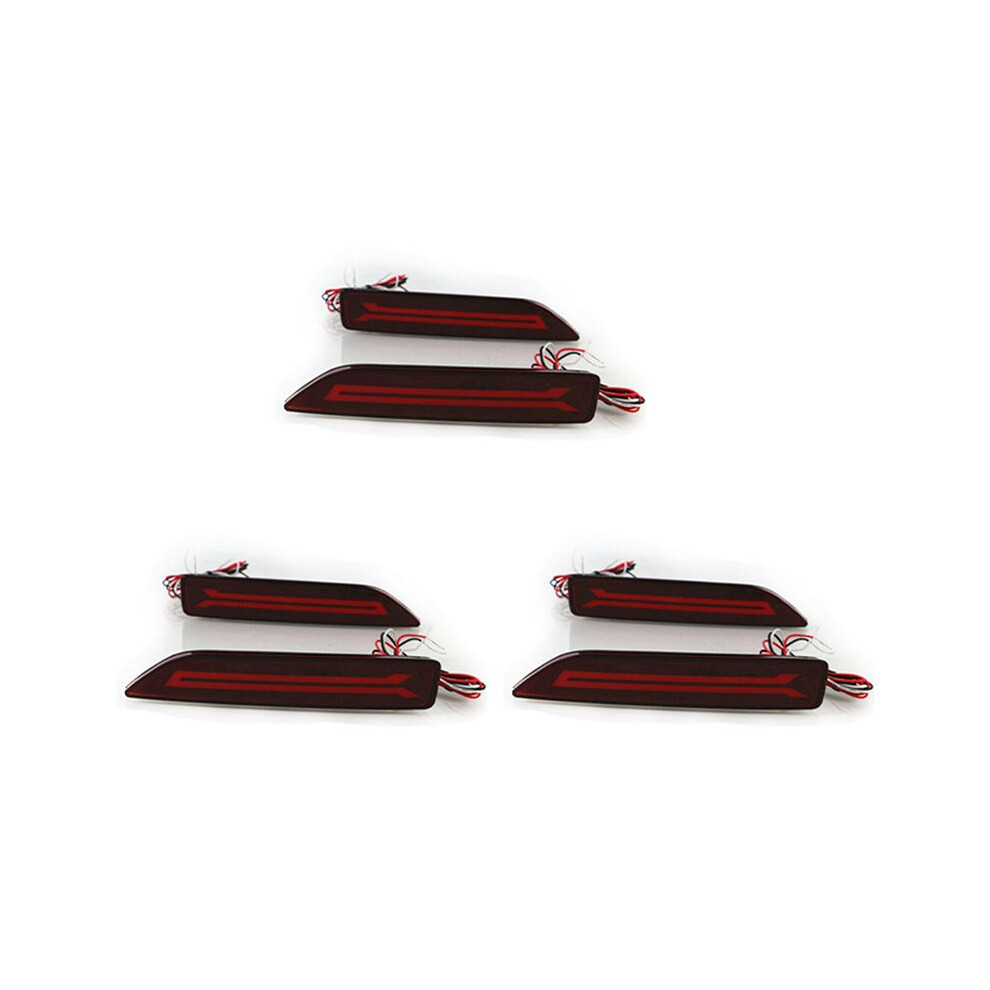 6Pc For Crv Cr-V 2007 2008 2009 Multi-Function Led Rear Bumper Rear Fog Lamp Auto Bulb Brake Reflector Light 4762428430581