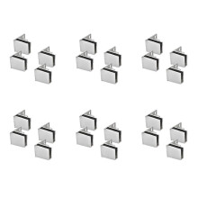 24 Pack Glass Door Hinges Glass Cabinet Door Hinge Glass Wine Cabinet Hinge Glass Display Hinge