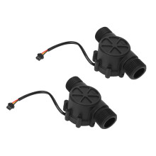 2Pcs Water Flow Sensor DN25 DC3.5-24V 1 Inch 2-100L/Min Hall Flowmeter Heat Pump Water Heater Flow Meter Counter
