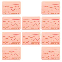 10X Skin Suture Training Kit Pad Suture Training Kit Suture Pad Trauma Accessories for Practice and Training Use