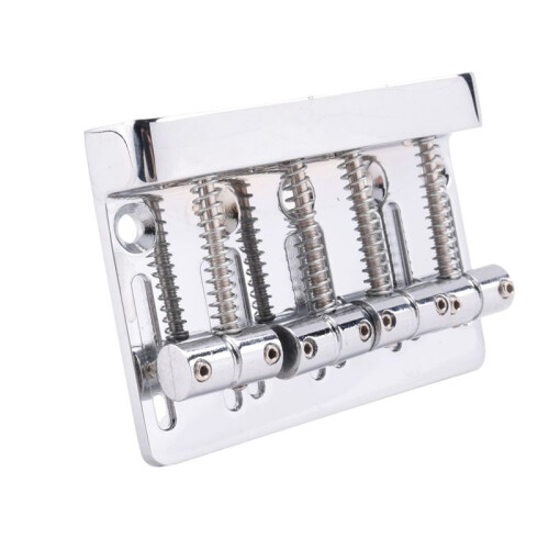 2X 4 String Hardtail Bridge for Precision Jazz Bass Chrome 201B-4 Badass 1
