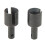 1 Paar DiffOutput Cup Standardgröße Stahl Schwarz 1/8 4WD 1