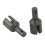 1 Paar DiffOutput Cup Standardgröße Stahl Schwarz 1/8 4WD 5
