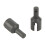 1 Paar DiffOutput Cup Standardgröße Stahl Schwarz 1/8 4WD 13
