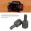 1 Paar DiffOutput Cup Standardgröße Stahl Schwarz 1/8 4WD 10