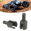 1 Paar DiffOutput Cup Standardgröße Stahl Schwarz 1/8 4WD 16