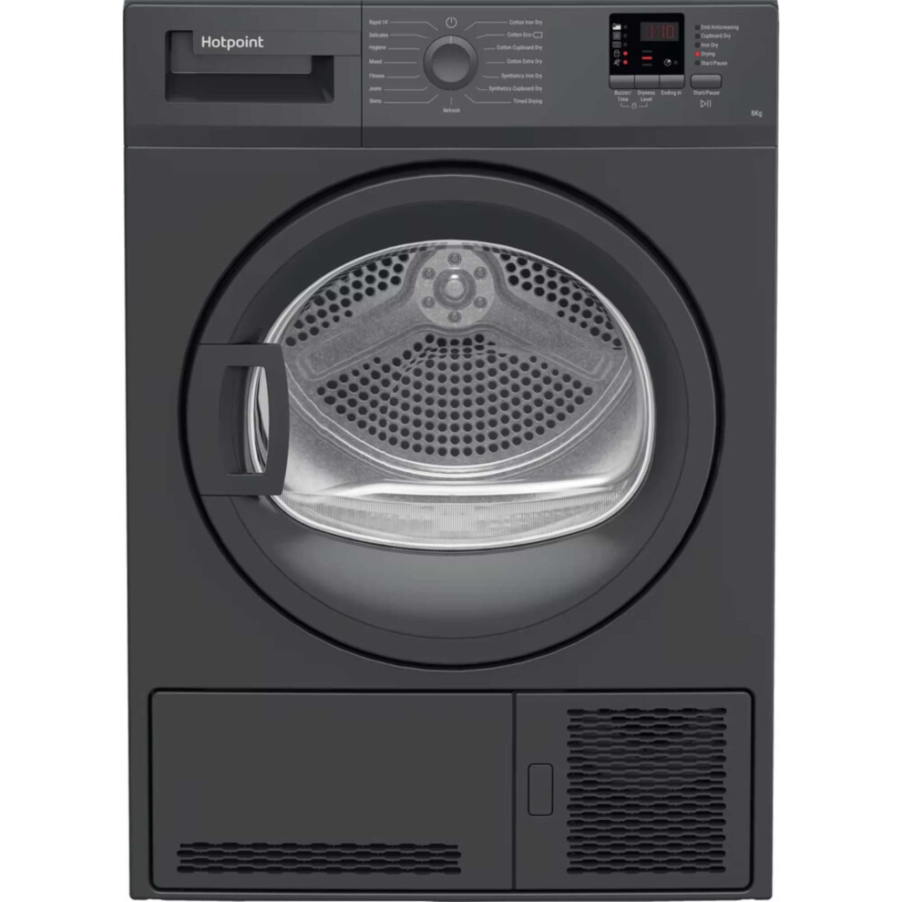 Hotpoint C Hd C82 Gggd Uk 8Kg Condenser Tumble Dryer - Graphite - Image 6