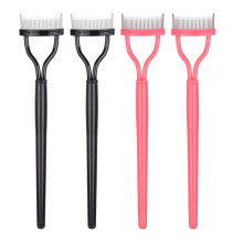 Eyebrow Comb With Protective Cap, High-Quality Material Mascara Comb Applicator Ensuring Easy Cleaning And Portable Storage For Professional Or Home