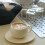 Κούπα & Πιατέλα Εσπρέσο Latte Art Design, Κεραμικό Ματ Κρέμα, Επαγγελματικό Σχήμα 2