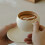 Κούπα & Πιατέλα Εσπρέσο Latte Art Design, Κεραμικό Ματ Κρέμα, Επαγγελματικό Σχήμα 5