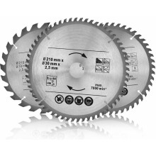 Durable Carbide Blade For Cross Cutting Wood, 210mm Diameter With 30mm Bore, Sharp Cutting Edge Ensures Quick And Efficient Chip Removal,