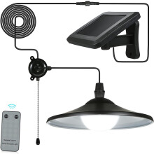 Suspension solaire d'extérieur et d'intérieur, panneau solaire rotatif avec contrôle de la lumière, longue durée de fonctionnement pour la