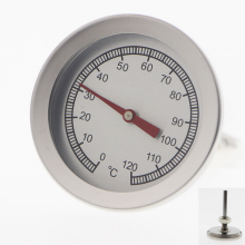 Stainless Steel BBQ Grill Thermometer, Clear And Easy To Read Scale, Clips To Kettle, Ideal For Frying Pan Oven Malt Slurry Water Temperature