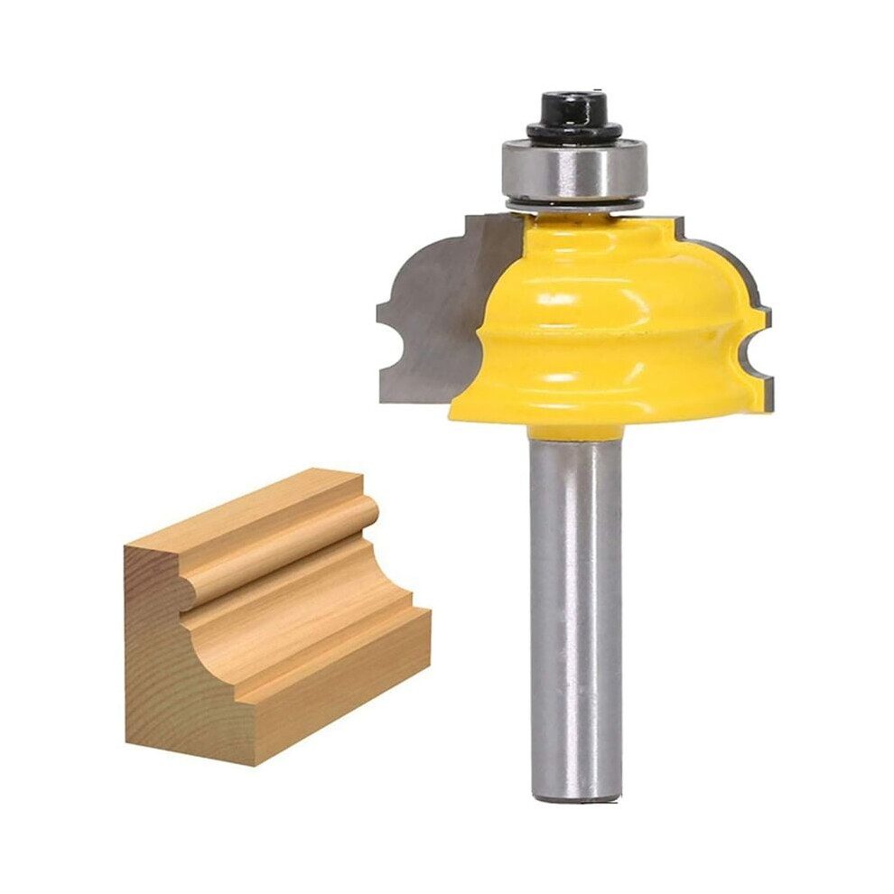 Architectural Molding Router Bit, Picture Frame Molding Router Bit With Premium Tungsten Carbide Blades, Heat Resistant Teflon Coating Anti Kickback 9448196704356