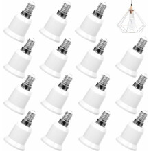 Convertor de priză, convertește E14 în E27, compatibil cu LED-uri cu halogen CFL, rezistent la căldură, anti-îmbătrânire, ușor de instalat,
