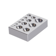 Jewelry Dapping Block Jewelry Making Tools Steel-14 holes