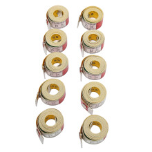10x 150cm Double Sided Soft Measuring Tapes with Colorful Clear Scale for Body