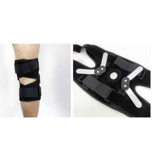 Sport Knee Brace Compression Sleeve 360 Wrap Adjustable Shock Support 2