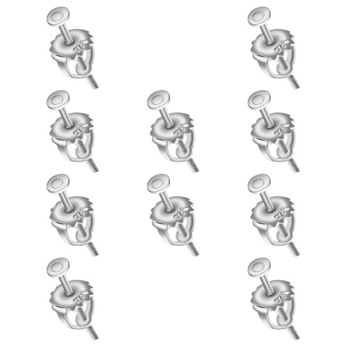 Elegant Screw Backs Replacements Fashionable Earplug-Silver