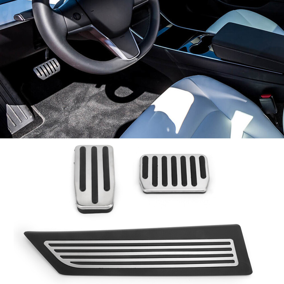 Tesla Model Y 2020-2022 Pedal Set Rest Brake Accelerator Non Slip Replacement 8121380624654