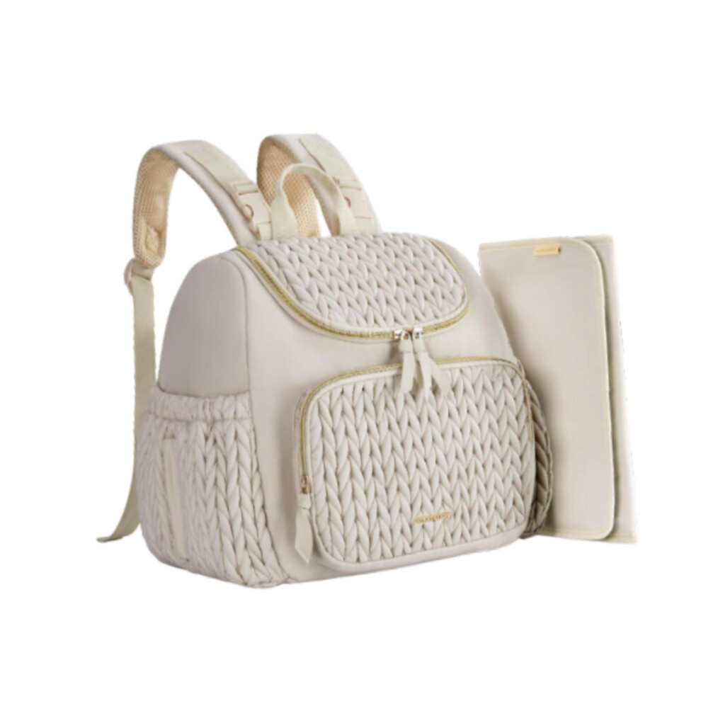 Beige (Beige) Waterproof Nappy Changing Bag Mom Dad Lightweight Baby Diaper Bag
