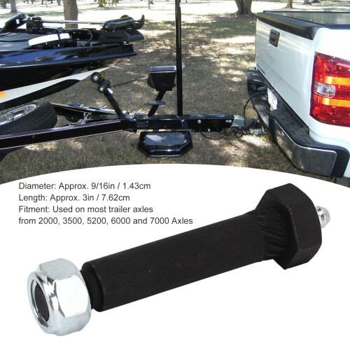 Upgrade 3in Shackle Bolt Pack with Locknut for Single Axle Trailers 2