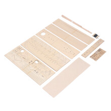 Kit modello di barca a vela in legno 410x60x400mm, progetto educativo di nave per adulti e bambini