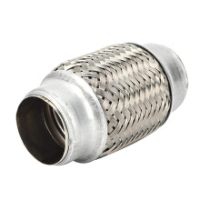 Stainless Steel Exhaust Flex Pipe 1.5 x 4 Inch Durable Connector for Car Vibration Isolation