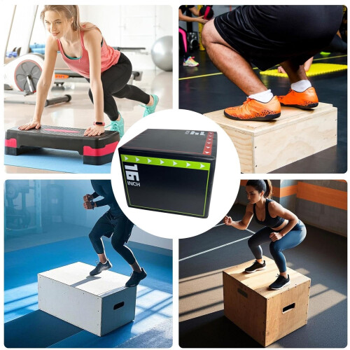 Jumping Box For Workout Shockproof NonSlip Step Box Home Gym Jumping Exercise Box Box Jumps Training 2