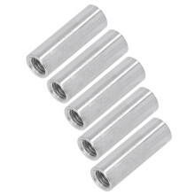 5PCS M12 Stainless Steel Cylindrical Nut Round Connector 50mm