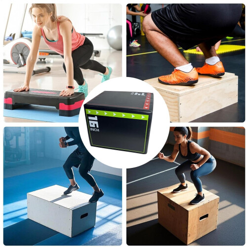 Jumping Exercise Box Plyometric Jump Box Shockproof Multifunctional Exercise Equipment For Strength Training 2