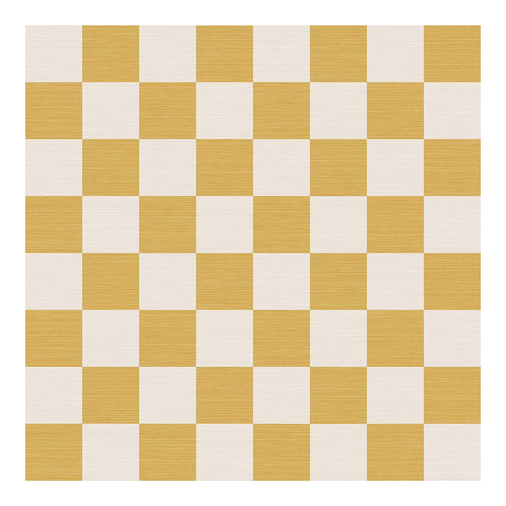 Envy Check Me Out Butterscotch Checkered Wallpaper Yellow