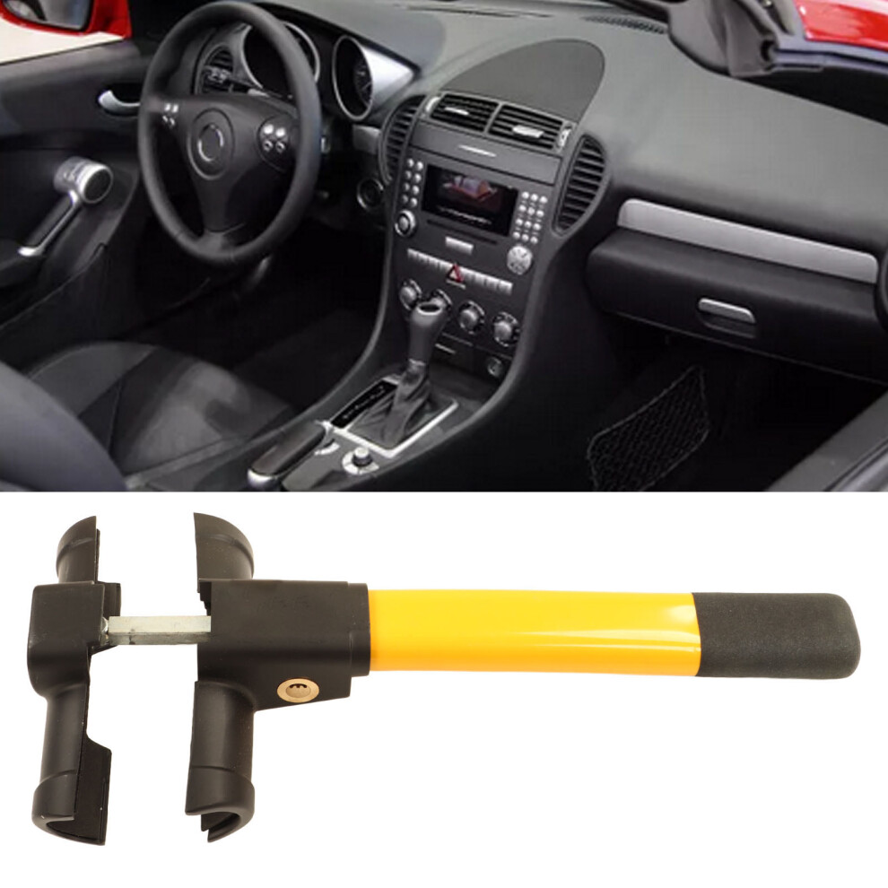 Universal Portable Steering Wheel Lock with 2 Keys, Carbon Steel Car Security